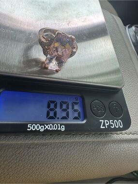 14K Rose Gold Cocktail Ring 8.95 Grams Size 8